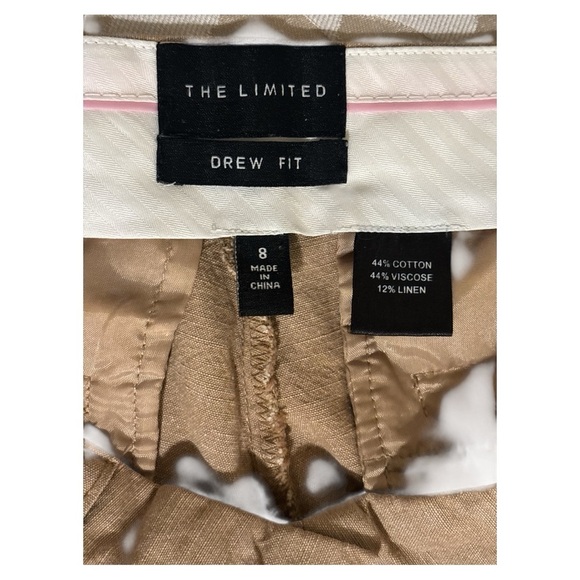 The Limited Tan Straight Leg Pants Cotton Twill - Picture 7 of 7